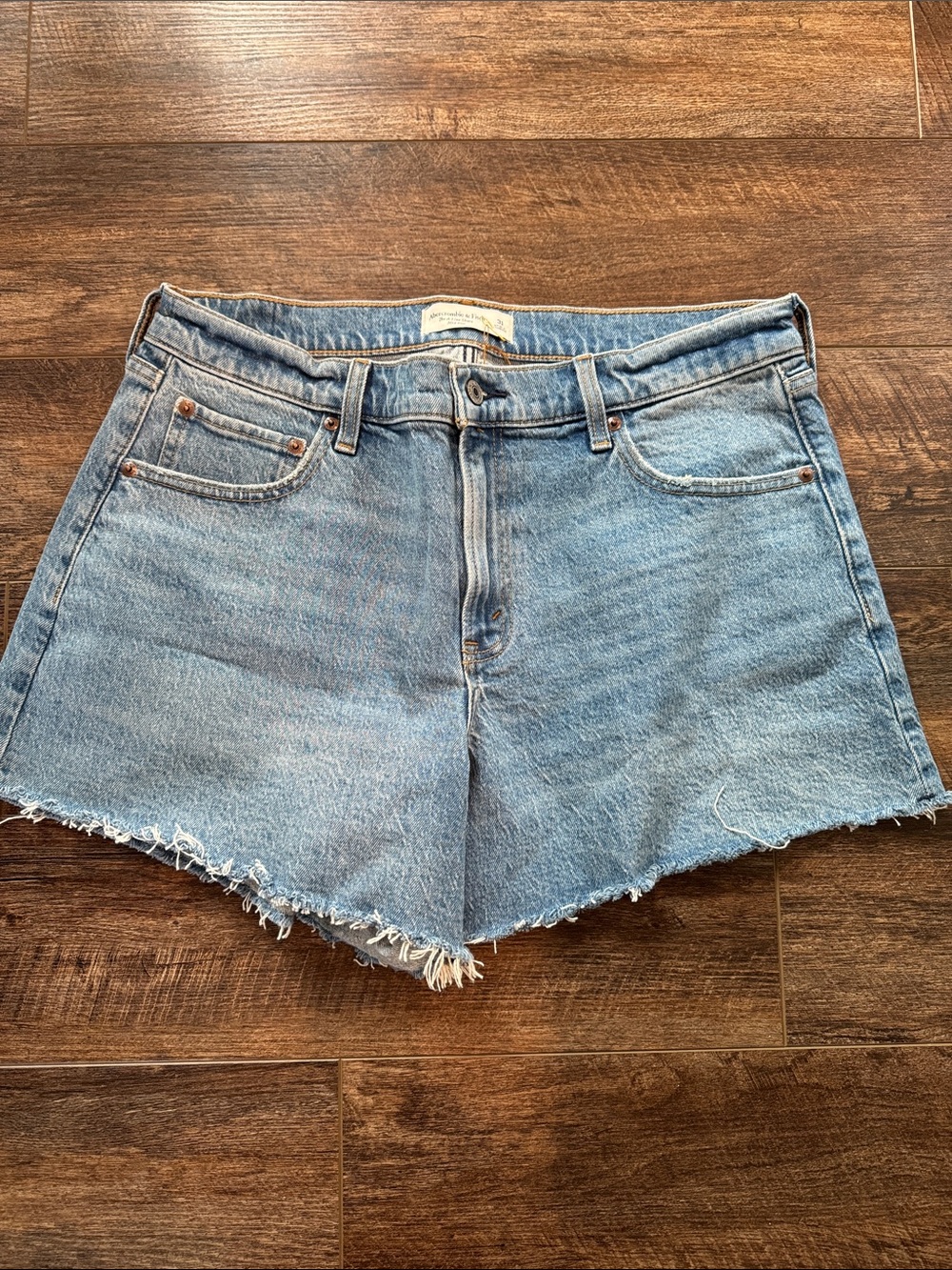 Abercrombie & Fitch Light Blue Denim Cutoff Shorts